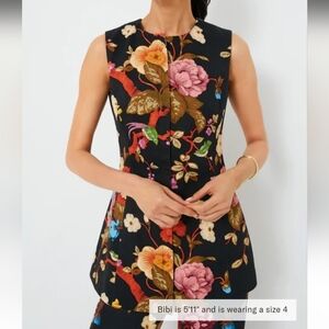 Tuckernuck Black Floral Top